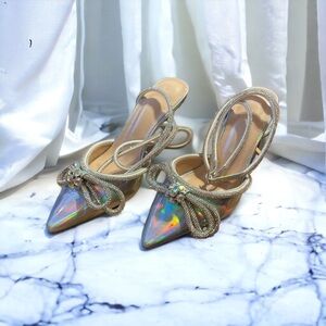 NWOT size 8 Women's Double Bow Pointed Toe Pumps - VETASTE